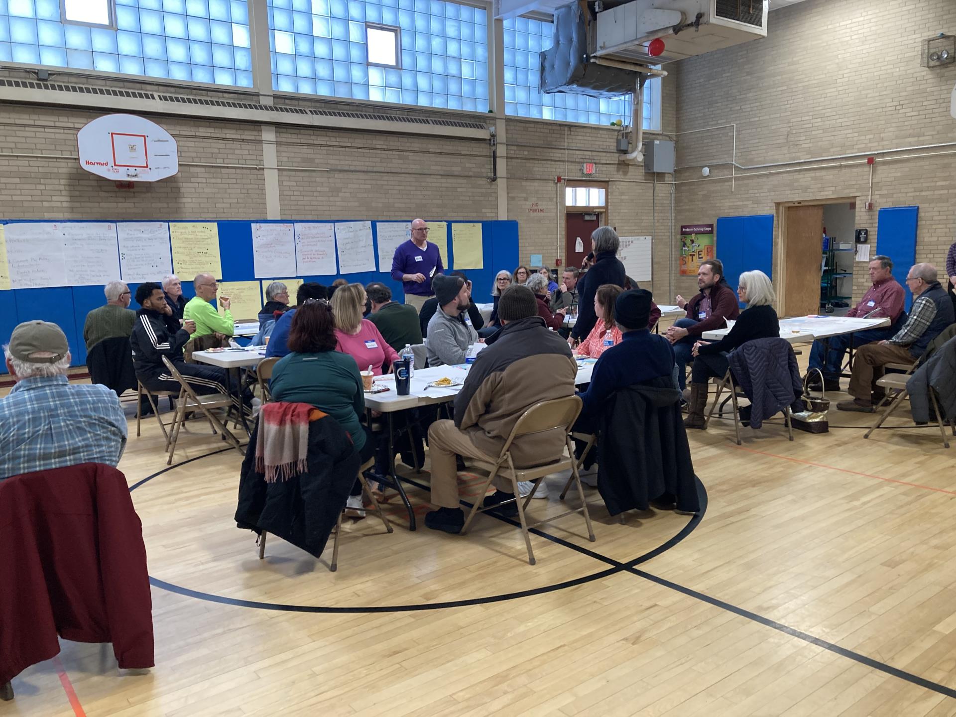 David Gamble facilitates workshop with attendees